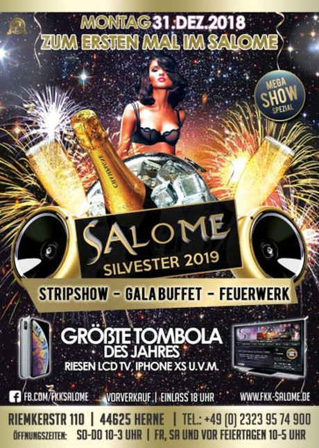 Silvester Party Salome Herne im Sauna / FKK Club Salome Herne (D) in Herne
