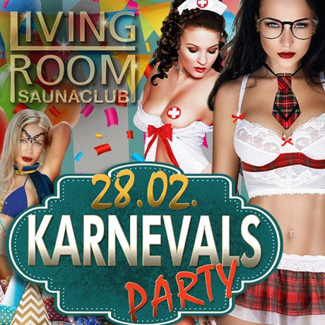 Karnevalsparty Living Room im Sauna / FKK Club Living Room Kaarst/Düsseldorf (D) in Kaarst
