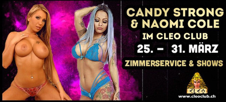 Candy Strong & Naomi Cole im Sauna / FKK Club Cleoclub Bargen/Biel (CH) in Bargen