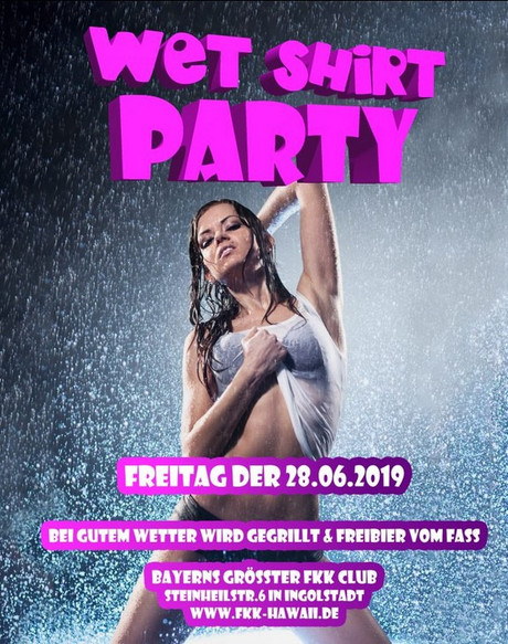 Wet Shirt Party im Sauna / FKK Club FKK Hawaii Ingolstadt (D) in Ingolstadt
