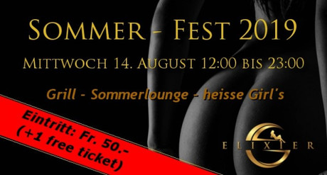 Sommerfest im Sauna / FKK Club Elixier Volketswil/Zürich (CH) in Volketswil