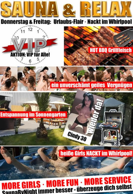 Aktion VIP für alle im Sauna / FKK Club ByNight Tönisvorst (D) in Tönisvorst