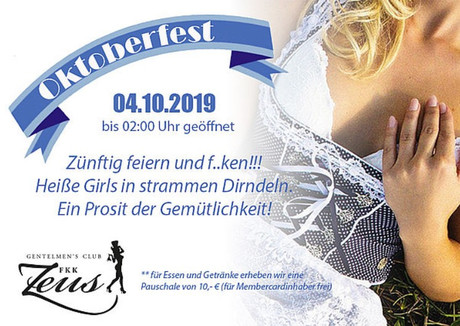 Oktoberfest FKK Zeus im Sauna / FKK Club FKK Zeus Wallenhorst/Osnabrück (D) in Wallenhorst