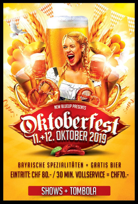 Oktoberfest New Blue-Up im Sauna / FKK Club New Blue-Up Pfäffikon (CH) in Pfäffikon ZH