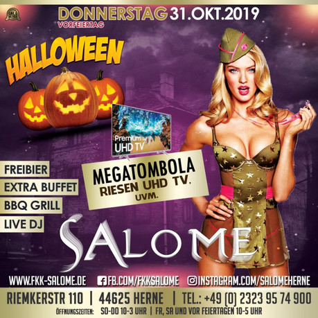 Halloween Salome im Sauna / FKK Club Salome Herne (D) in Herne