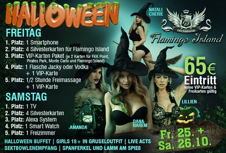 Halloween FKK Flamingo Island im Sauna / FKK Club FKK Flamingo Island Ettlingen/Karlsruhe (D) in Ettlingen