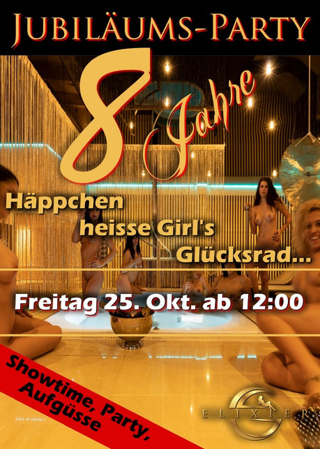 8th Birthday Party im Sauna / FKK Club Elixier Volketswil/Zürich (CH) in Volketswil