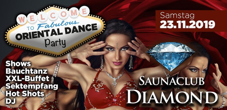 Oriental Dance Party im Sauna / FKK Club Diamond Moers (D) in Moers