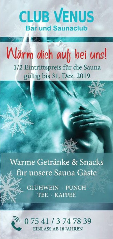 Eintrittsaktion im Sauna / FKK Club Venus Friedrichshafen (D) in Friedrichshafen