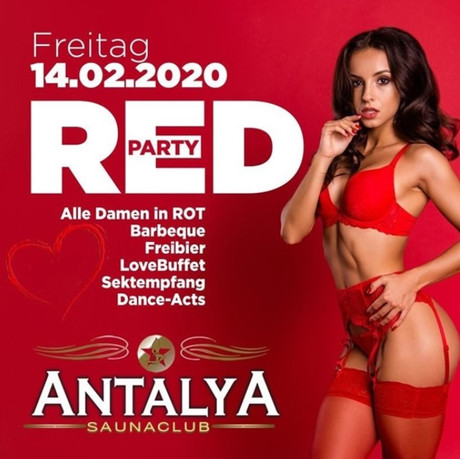 Red Party im Sauna / FKK Club Antalya Münster (Westfalen) (D) in Münster