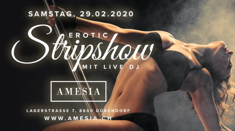 Erotic Stripshow im Sauna / FKK Club Amesia Dübendorf/Zürich (CH) in Dübendorf