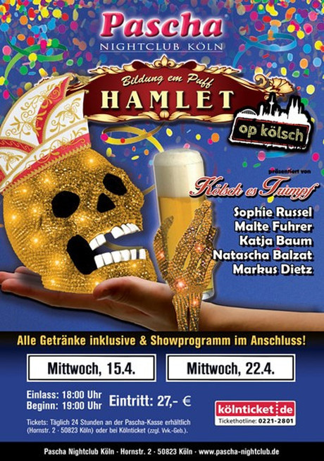 HAMLET op Kölsch im Sauna / FKK Club Pascha Nightclub Köln (D) in Köln