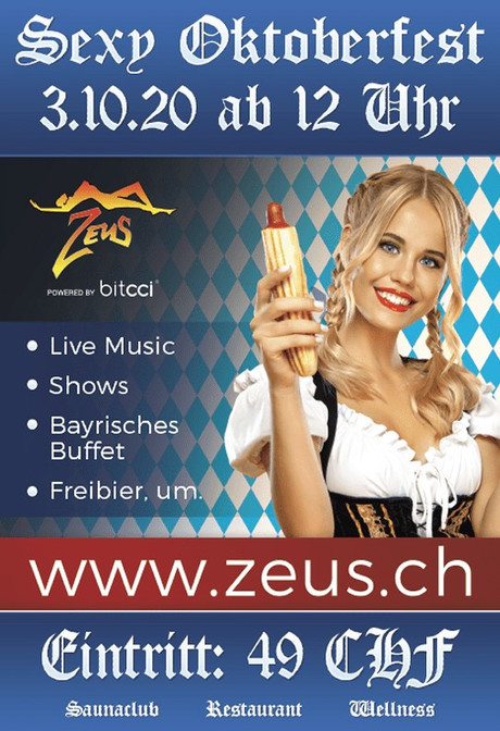 Oktoberfest FKK Zeus Küssnacht im Sauna / FKK Club FKK Zeus Küssnacht (CH)  in Küssnacht am Rigi SZ 