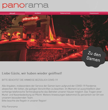 Wiedereröffnung Villa Panorama  im Sauna / FKK Club FKK Panorama Villingen-Schwenningen (D) in Villingen-Schwenningen
