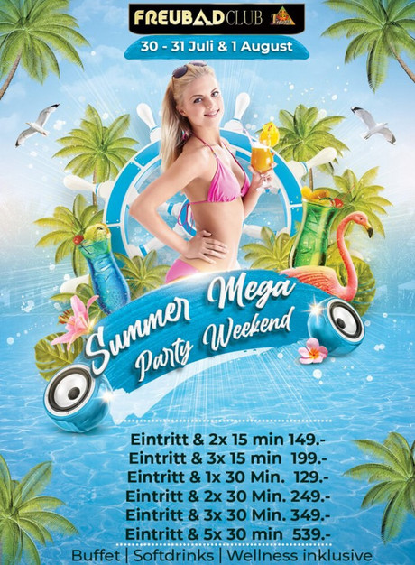 Summer Mega Party Weekend im Sauna / FKK Club FKK Freubad Recherswil (CH) in Recherswil