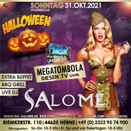 Halloween Salome Herne im Sauna / FKK Club Salome Herne (D) in Herne