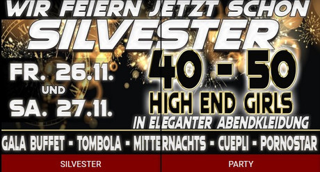 Silvester Party Jetzt Schon im Sauna / FKK Club Cleoclub Bargen/Biel (CH) in Bargen