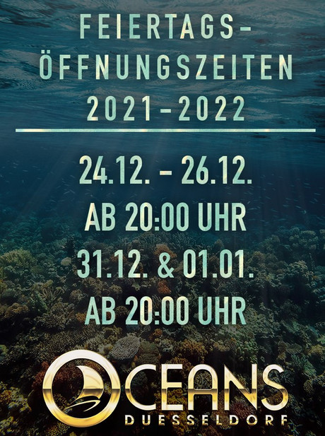 Xmas & Silvester Oceans im Sauna / FKK Club Oceans Düsseldorf (D) in Düsseldorf