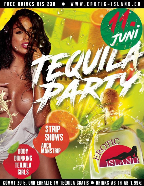 Tequila Party im Sauna / FKK Club Erotic Island Marburg (D) in Marburg