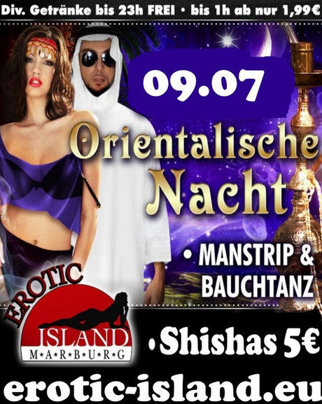 Orientalische Nacht im Sauna / FKK Club Erotic Island Marburg (D) in Marburg