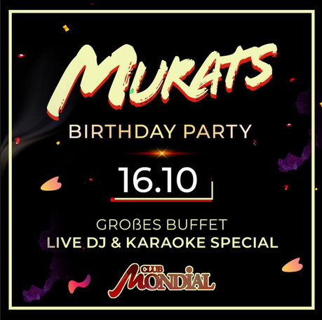 Murats Birthday Party im Sauna / FKK Club Mondial Köln (D) in Köln