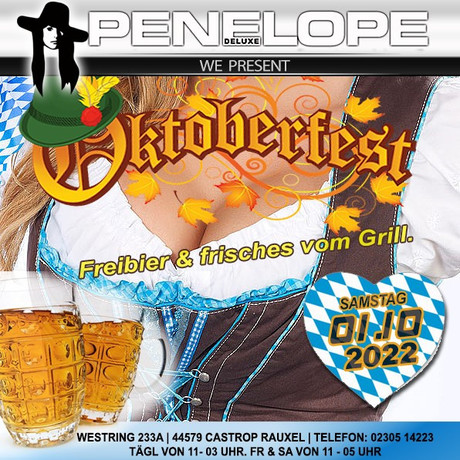 Oktoberfest Penelope de Luxe im Sauna / FKK Club Penelope de Luxe Castrop-Rauxel (D) in Castrop-Rauxel