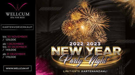 Kartenvorverkauf Silvester 2022 im Sauna / FKK Club Wellcum Hohenthurn/Villach (A) in Hohenthurn