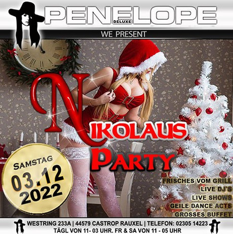 Nikolaus Party Penelope de Luxe im Sauna / FKK Club Penelope de Luxe Castrop-Rauxel (D) in Castrop-Rauxel