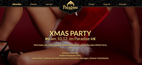 Xmas Party FKK Paradise Graz im Sauna / FKK Club FKK Paradise Graz (A) in Graz-Liebenau