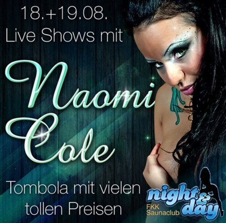 Naomi Cole im Sauna / FKK Club FKK Night & Day Bürstadt (D) in Bürstadt