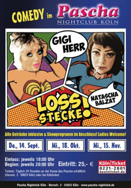 Gigi Herr & Natascha Balzat - LOSS STECKE! im Sauna / FKK Club Pascha Nightclub Köln (D) in Köln