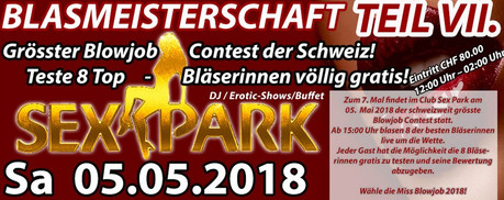 Blowjob-Contest im Sauna / FKK Club Sexpark Oberentfelden (CH) in Oberentfelden