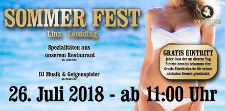 Sommerfest im Sauna / FKK Club FKK Goldentime Leonding/Linz (A) in Leonding