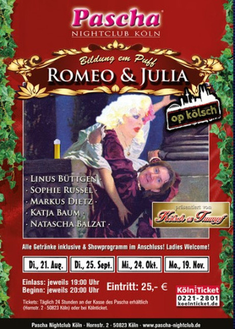 Romeo & Julia im Sauna / FKK Club Pascha Nightclub Köln (D) in Köln