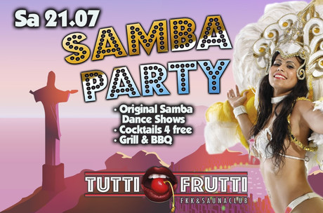 Samba-Party im Sauna / FKK Club Tutti Frutti Alfter/Bonn (D) in Alfter