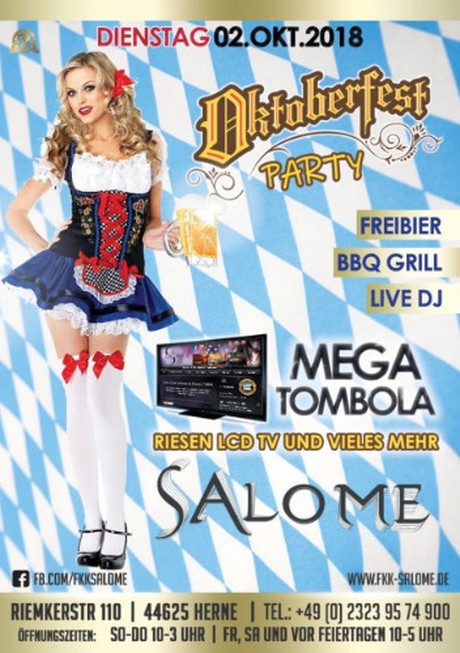 Oktoberfest im Sauna / FKK Club Salome Herne (D) in Herne