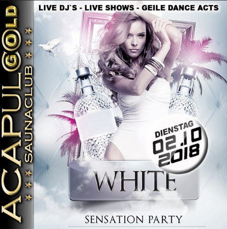 White Sensation Party im Sauna / FKK Club Acapulco Gold Ratingen/Düsseldorf (D) in Ratingen (D)