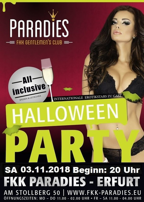 Halloween im Sauna / FKK Club FKK Paradies Erfurt (D) in Erfurt