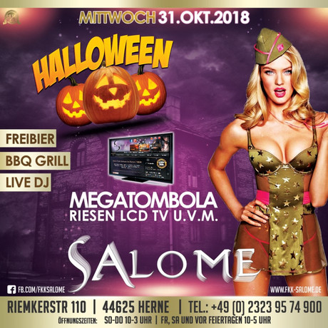 Halloween im Sauna / FKK Club Salome Herne (D) in Herne