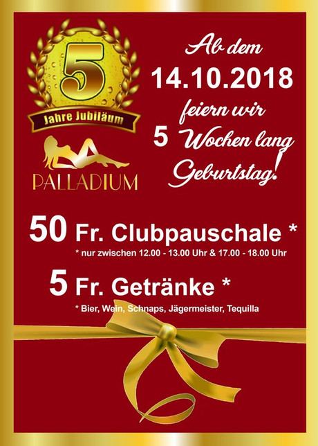 Birthday Party im Sauna / FKK Club Palladium Au (CH) in Au