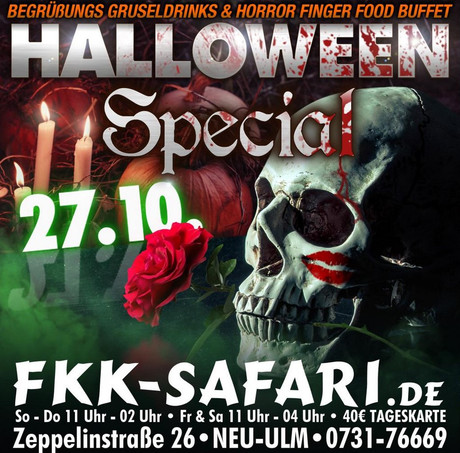 Halloween  im Sauna / FKK Club FKK Safari Neu-Ulm (D) in Neu-Ulm