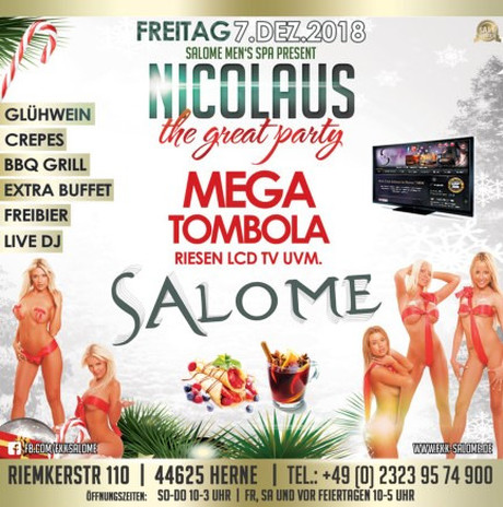 Nikolaus Party im Sauna / FKK Club Salome Herne (D) in Herne