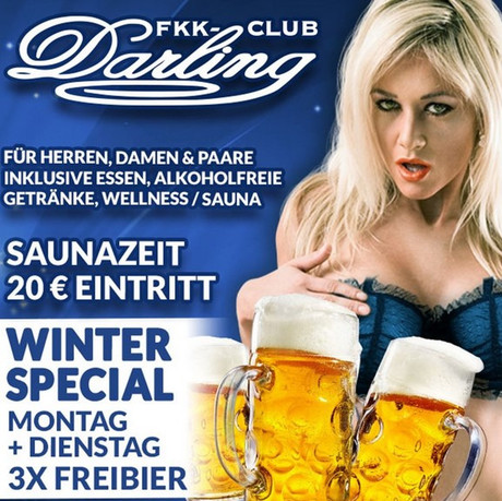 Winter Special im Sauna / FKK Club FKK Darling Nidderau/Frankfurt (D) in Nidderau 
