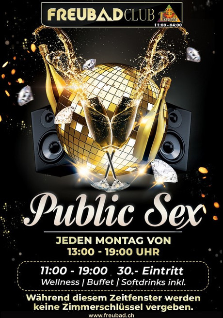 Public Sex  im Sauna / FKK Club FKK Freubad Recherswil (CH) in Recherswil