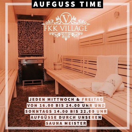 Sauna Aufgussplan  im Sauna / FKK Club Village Reiskirchen/Gießen (D) in Reiskirchen