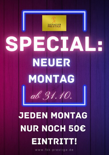 Discount Day im Sauna / FKK Club FKK Prestige Neunkirchen (D) in Neunkirchen