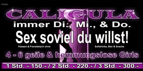 Caligula Party im Sauna / FKK Club Olymp Oberbuchsiten (CH) in Oberbuchsiten