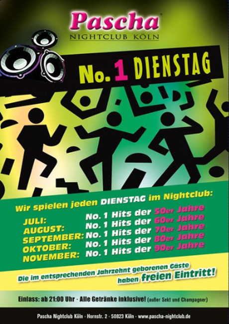 No.1-Tuesday im Sauna / FKK Club Pascha Nightclub Köln (D) in Köln