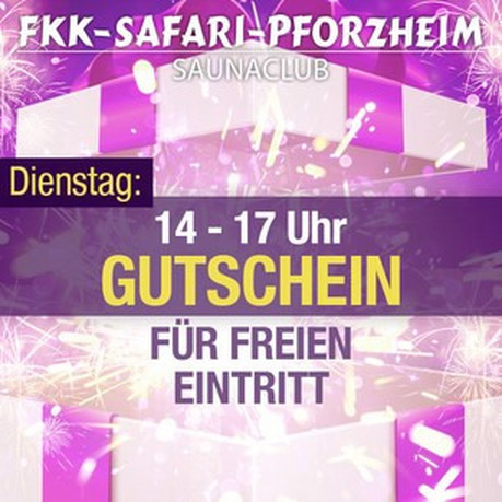 Free Ticket im Sauna / FKK Club FKK Safari Pforzheim (D) in Pforzheim