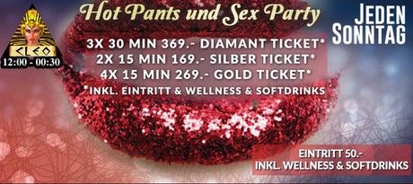 Hot Pants & Sexparty im Sauna / FKK Club Cleoclub Bargen/Biel (CH) in Bargen